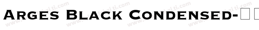 Arges Black Condensed字体转换